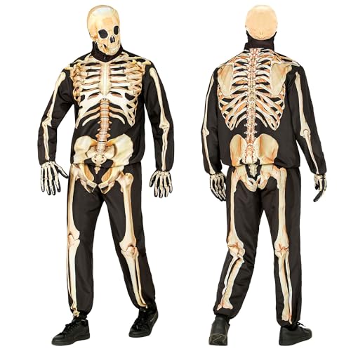 W WIDMANN MILANO Party Fashion - Skelett Kostüm Set mit Maske, komplettes Outfit für Erwachsene, Halloween und Karneval W WIDMANN MILANO Party Fashion - Skelett Kostüm Set mit Maske, komplettes Outfit für Erwachsene, Halloween und Karneval von W WIDMANN MILANO Party Fashion