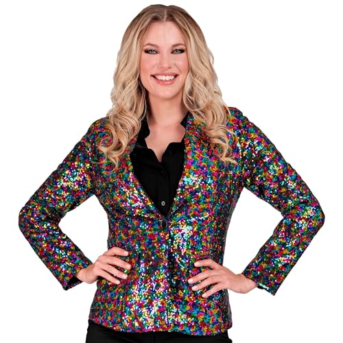 W WIDMANN MILANO Party Fashion - Party Fashion Blazer mit Pailletten für Damen, Disco Fever, Schlagermove, Jackett, Anzugjacke von W WIDMANN MILANO Party Fashion