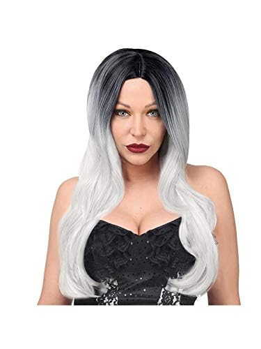 Widmann 02235 - Dream Hair Perücke Malika, schwarz-grau, hohe Qualität, Mottoparty, Karneval von W WIDMANN MILANO Party Fashion