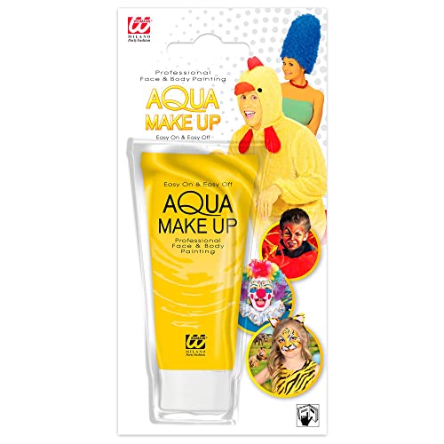 W WIDMANN MILANO Party Fashion 02386 - Aqua Make-Up, Gelb, in Tube, 30 ml, Schminke, Karneval, Mottoparty, Halloween W WIDMANN MILANO Party Fashion 02386 - Aqua Make-Up, Gelb, in Tube, 30 ml, Schminke, Karneval, Mottoparty, Halloween von W WIDMANN MILANO Party Fashion
