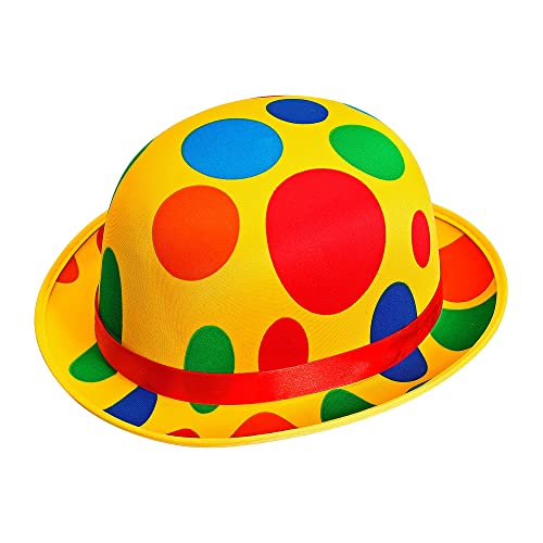 Widmann 03119 - Hut Clown aus Satin, für Erwachsene, Accessoire, Fasching, Karneval, Mottoparty von W WIDMANN MILANO Party Fashion