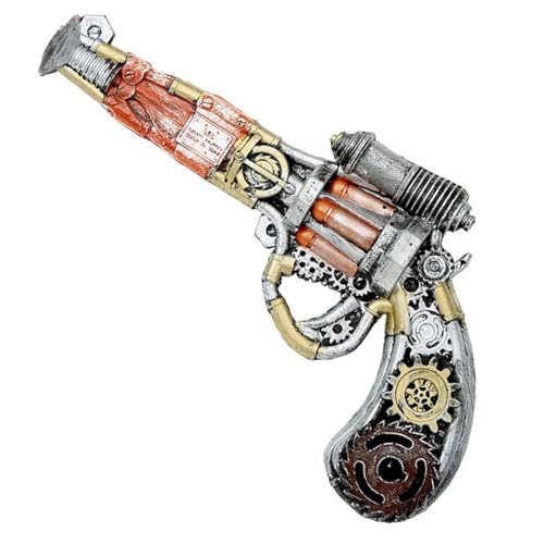 Widmann 09780 - Steampunk Revolver aus Schaumlatex, ca. 32 cm, Kostüm, Accessoire, Karneval, Mottoparty von W WIDMANN MILANO Party Fashion