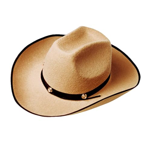 Widmann 25496 - Cowboy Hut mit Metallverzierungen, aus Filz, Beige, Wilder Westen, Hut, Kopfschmuck, Accessoire, Karneval, Mottoparty von W WIDMANN MILANO Party Fashion