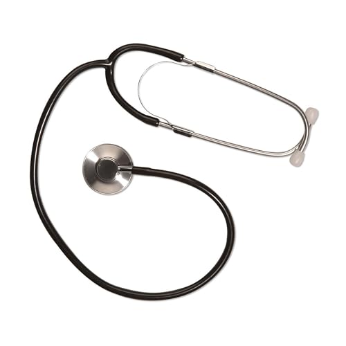 Widmann 3065T - Stethoskop, mit Funktion, Schwarz, Arzt, Doktor, Krankenpfleger, Zubehör, Kostüm, Accessoire, Karneval, Mottoparty von W WIDMANN MILANO Party Fashion