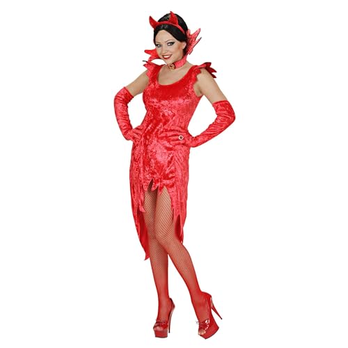 Widmann 3131R, Kostüm-Set "Devil Lady, in Größe XL = 46/48 von W WIDMANN MILANO Party Fashion