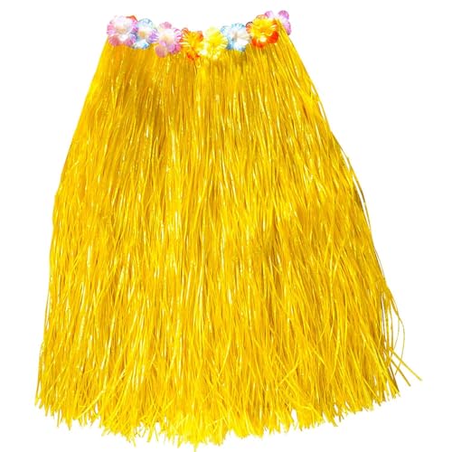 Widmann 33694 - Hawaii Rock mit Blumengürtel, Gelb, Länge 78 cm, Strand, Sommer, Beach, Karneval, Mottoparty von W WIDMANN MILANO Party Fashion