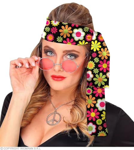 Widmann - 60er und 70er Jahre Stirnband, Haarband, Hippie, Flower Power, Accessoire, Karneval von W WIDMANN MILANO Party Fashion