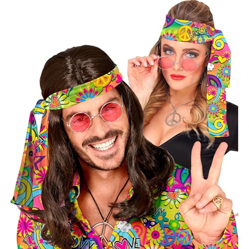 W WIDMANN MILANO Party Fashion, Retro-Stirnband im Stil der 60er-70er Jahre, optimaler Komfort, vielseitig einsetzbar, pflegeleicht, trendiges Accessoire für Kostüme oder legere Outfits W WIDMANN MILANO Party Fashion, Retro-Stirnband im Stil der 60er-70er Jahre, optimaler Komfort, vielseitig einsetzbar, pflegeleicht, trendiges Accessoire für Kostüme oder legere Outfits von W WIDMANN MILANO Party Fashion