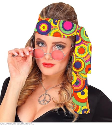 Widmann - 60er und 70er Jahre Stirnband, Haarband, Hippie, Flower Power, Accessoire, Karneval von W WIDMANN MILANO Party Fashion