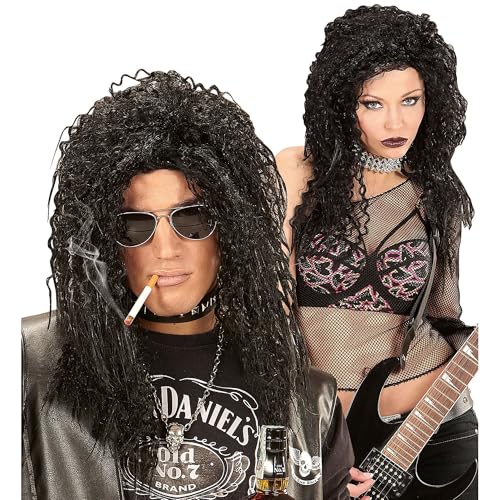 W WIDMANN MILANO Party Fashion 74601 - Perücke Hard Rock, schwarz, Rocker, Biker, Karneval, Mottoparty W WIDMANN MILANO Party Fashion 74601 - Perücke Hard Rock, schwarz, Rocker, Biker, Karneval, Mottoparty von WIDMANN MILANO PARTY FASHION