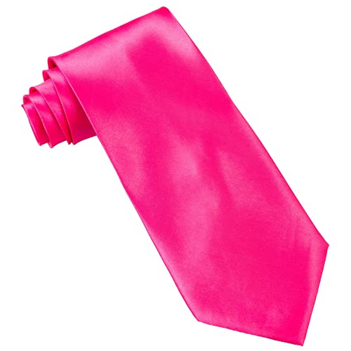 Widmann 7923N - Krawatte, Neon Pink, Kostümzubehör, Accessoire, 80er Jahre, Karneval, Mottoparty von W WIDMANN MILANO Party Fashion