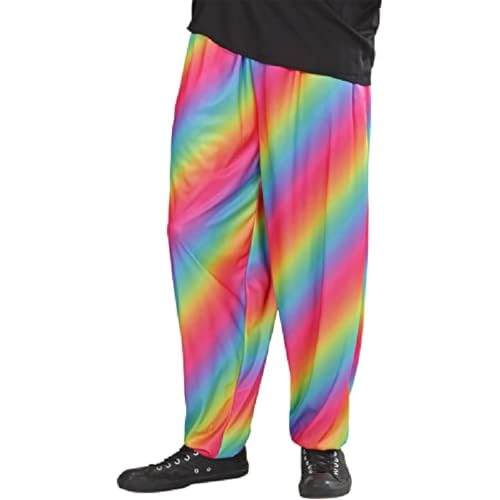 W WIDMANN MILANO Party Fashion - Hose 80er Jahre für Erwachsene, Regenbogenfarben, Bad Taste Outfit W WIDMANN MILANO Party Fashion - Hose 80er Jahre für Erwachsene, Regenbogenfarben, Bad Taste Outfit von WIDMANN MILANO PARTY FASHION