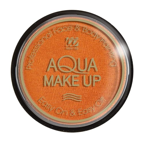 Widmann 9237H - Aqua Make-Up, Orange, in Schale, 15 g, Schminke, Karneval, Mottoparty, Halloween von W WIDMANN MILANO Party Fashion