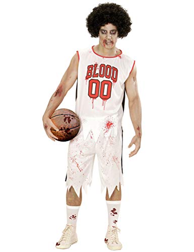 Widmann - Erwachsenen Kostüm Zombie Basketballspieler, Basketball Trikot und zerfetzte Hose, Herren von W WIDMANN MILANO Party Fashion