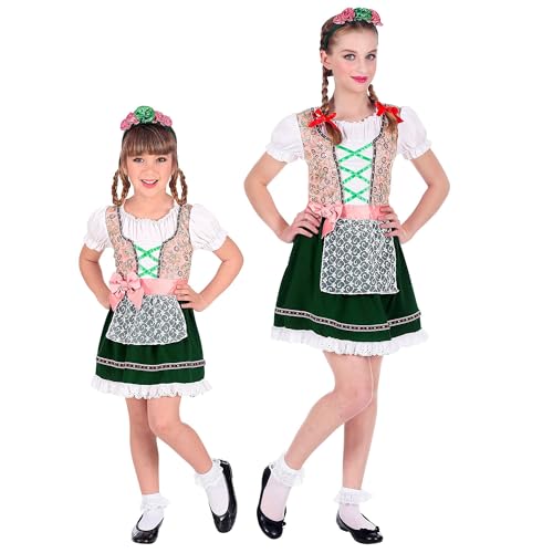 Widmann - Kinderkostüm Bayerin, Dirndl, Haarreif, Kleid, Bierfest, Volksfest, Karneval, Mottoparty von W WIDMANN MILANO Party Fashion