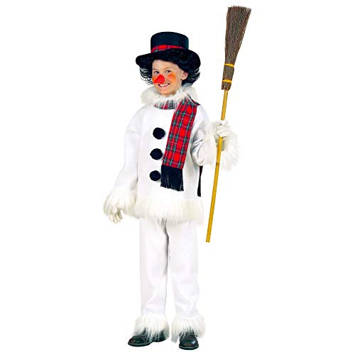 Widmann - Kinderkostüm Schneemann, Mantel, Hose, Hut, Schal und Nase, Weihnachten, Karneval, Mottoparty von W WIDMANN MILANO Party Fashion