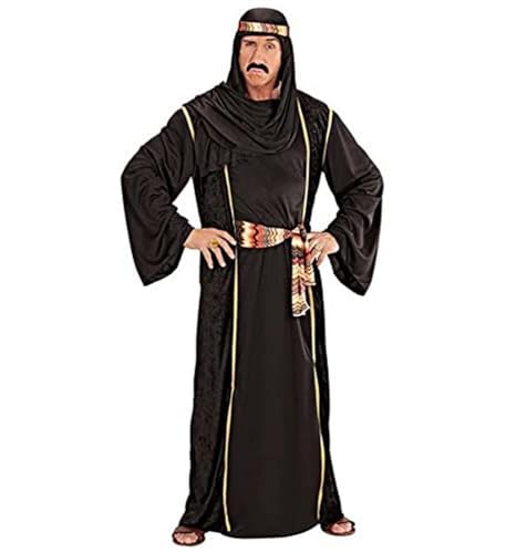 Widmann - Kostüm Arabischer Scheich, Robe, lange Weste, Gürtel und Kopftuch, Sultan, Araber, Karneval, Mottoparty von W WIDMANN MILANO Party Fashion