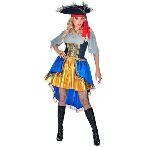 Widmann - Kostüm Piraten Kapitänin, Kleid mit Bluse, Hut, Karneval, Mottoparty von W WIDMANN MILANO Party Fashion