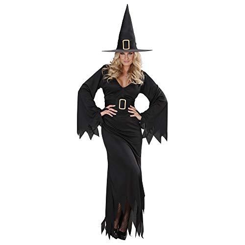 Widmann - Kostüm Schwarze Hexe, Kleid, Gürtel, Hut, Halloween, Mottoparty, Karneval von W WIDMANN MILANO Party Fashion