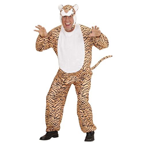 Widmann - Kostüm Tiger, mit Kopfbedeckung mit Maske, Karneval, Mottoparty von W WIDMANN MILANO Party Fashion