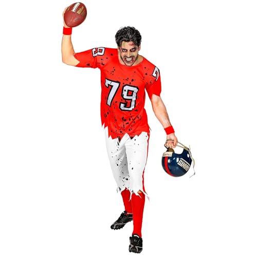 W WIDMANN MILANO Party Fashion - Kostüm Zombie American Football Player, Muskelshirt und Hose, High School Verkleidung von W WIDMANN MILANO Party Fashion