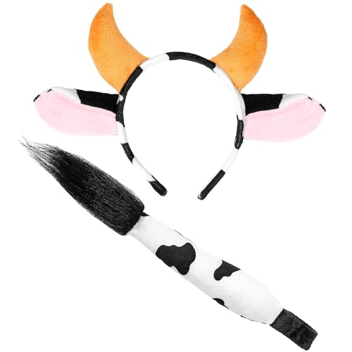 W WIDMANN MILANO Party Fashion - Verkleidungsset Kuh, Haarreifen und Schwanz, Mottoparty, Karneval W WIDMANN MILANO Party Fashion - Verkleidungsset Kuh, Haarreifen und Schwanz, Mottoparty, Karneval von W WIDMANN MILANO Party Fashion