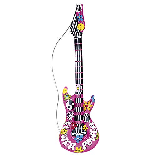 WIDMANN MILANO PARTY FASHION - Aufblasbare Gitarre, Länge circa 105 cm, Instrument, Luftgitarre, Mottoparty, Karneval von WIDMANN