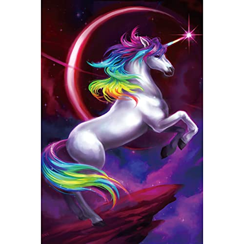 WACYDSD Puzzle 1000 Teile 3D Puzzle Einhorn Traum Pferd Tier Kind DIY Moderne Wandkunst Einzigartiges Geschenk Home Decor von WACYDSD