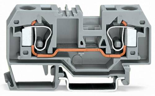 WAGO 284-992 Durchgangsklemme 10mm Zugfeder Belegung: L Grau 25St. von WAGO