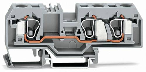 WAGO 284-681 Durchgangsklemme 10mm Zugfeder Belegung: L Grau 25St. von WAGO