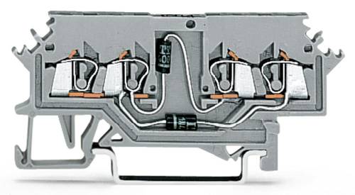 WAGO 279-620/281-408 Diodenklemme 4mm Zugfeder Belegung: L Grau 100St. von WAGO