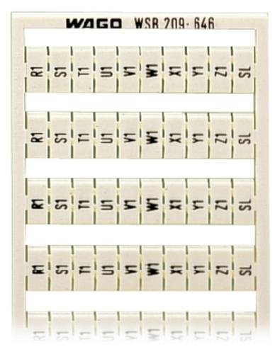 WAGO 209-646 Bezeichnungskarten Weiß 5St. von WAGO
