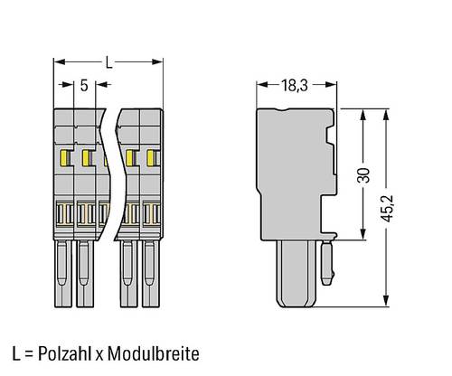 WAGO 769-107/000-006 Federleiste Blau 25St. von WAGO