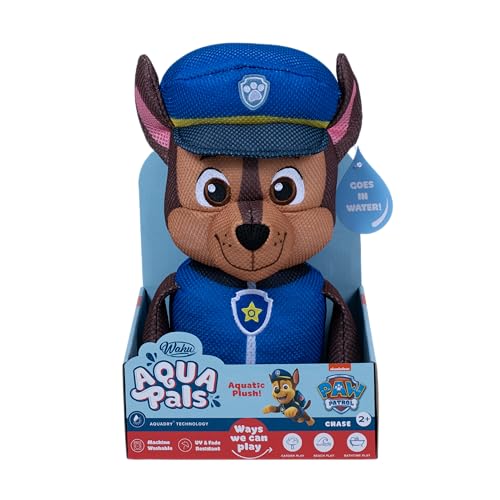 WAHU Aqua Pals Chase Paw Patrol, Plüsch-Wasserspielzeug Kinder ab 2 Jahren, schnelltrocknender, wasserfester Plüsch für Bad und Pool, pflegeleicht von WAHU