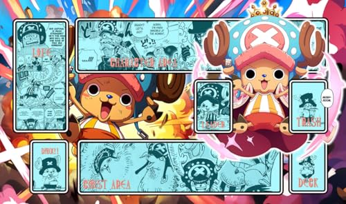 WAIFUWORLD SHOP One Piece Playmat Tony Chopper (Design #2) Spielmatte mit Zonen | Trading Card Game Playmat kompatibel mit One Piece Trading Card Game | Kartenspielmatte von WAIFUWORLD SHOP