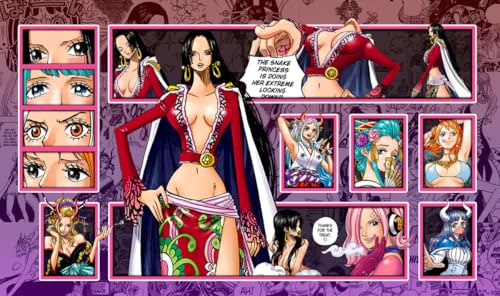 WAIFUWORLD SHOP One Piece Spielfeld Boa Hancock Spielmatte mit Zonen | Trading Card Game Playmat kompatibel mit One Piece Trading Card Game | Kartenspielmatte Boa Hancock von WAIFUWORLD SHOP