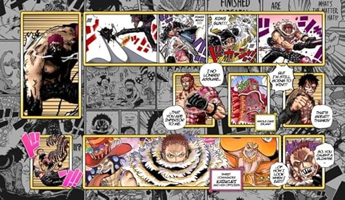 WAIFUWORLD SHOP One Piece Spielfeld Katakuri (Design #2) Spielmatte mit Zonen | Trading Card Game Playmat kompatibel mit dem One Piece Trading Card Game | Kartenspielmatte im Katakuri Motiv von WAIFUWORLD SHOP