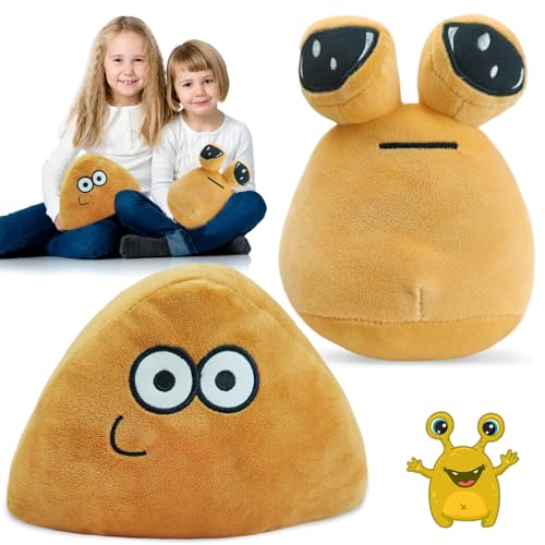 2 pièces Alien Pou Plüschspielzeug, My Pet Alien Pou Plüschpuppe Cartoon Anime Puppe Spielzeug Emotion Alien Plushie Stoffed Animal Plüschtier Geschenk Spielzeug für Kinder (C) von WAIMXDAO