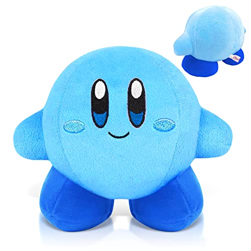 WAIMXDAO Kirby Kuscheltier, Kirby Plüschtier Stofftier Plüschtiere Kirby Plüsch Kuscheltier Anime Spiel Kirby Weiche Schlafkissen für Kinder Geburtstag Geschenk Spielzeug (Blau) von WAIMXDAO