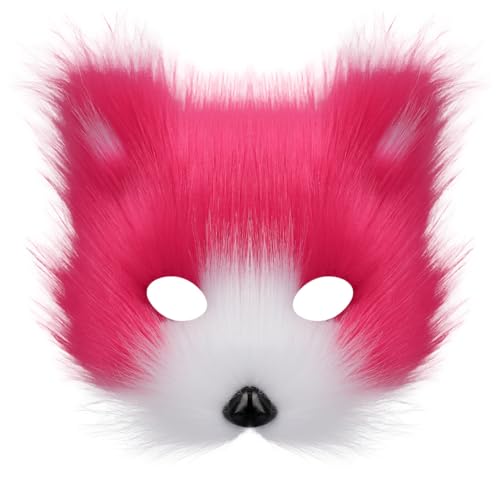 WANAHTON Therian Maske Halloweenparty Cosplaykostüme furry kostüm Realistischer Kunststoff Cosplaymaske für Kinder Erwachsene Karneval Weihnachten (farbe 10,one size) von WANAHTON