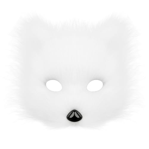 WANAHTON Therian Maske Halloweenparty Cosplaykostüme furry kostüm Realistischer Kunststoff Cosplaymaske für Kinder Erwachsene Karneval Weihnachten (farbe 2,one size) von WANAHTON