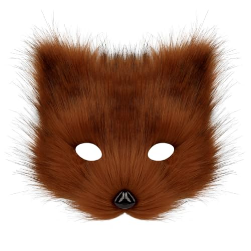 WANAHTON Therian Maske Halloweenparty Cosplaykostüme furry kostüm Realistischer Kunststoff Cosplaymaske für Kinder Erwachsene Karneval Weihnachten (farbe 8,one size) von WANAHTON