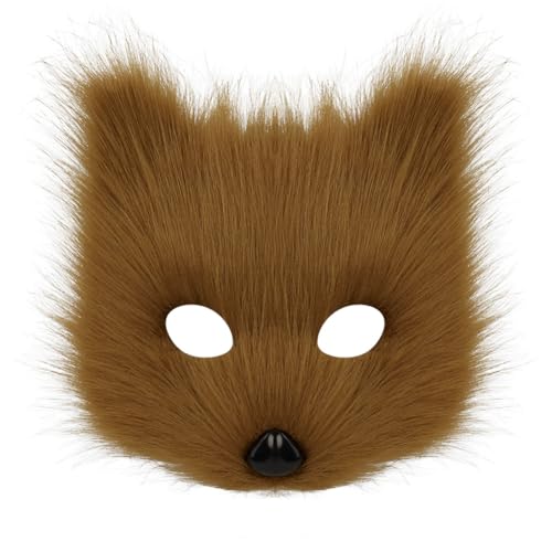 WANAHTON Therian Maske Halloweenparty Cosplaykostüme furry kostüm Realistischer Kunststoff Cosplaymaske für Kinder Erwachsene Karneval Weihnachten (farbe 9,one size) von WANAHTON