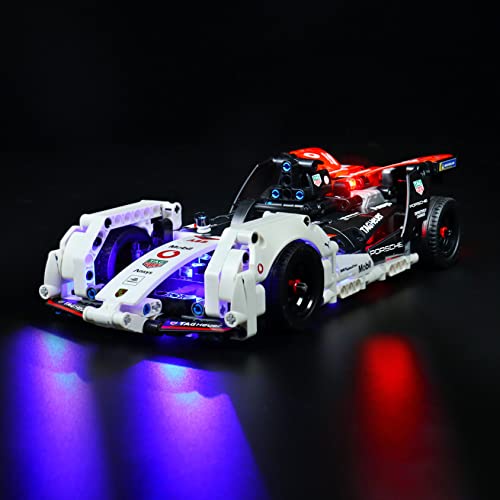 Licht-Set Für Lego 42137 Technic Formula E Porsche 99X Electric Modell, LED Beleuchtung Kompatibel Mit Lego 42137 (Modell Nicht Enthalten) von WANCHENG