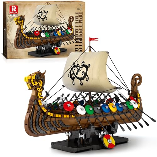 WANCHENG Reobrix 66101 Piratenschiff Modell, 2547 Teile, Segelschiff Bausteine Bausatz, MOC Klemmbausteine, für Großes Geschenk und Sammlungen von WANCHENG