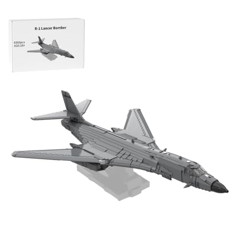 WANENGEDIY 1/35 B-1 Lancer Bomber Militär-Bausatz aus Bausteinen - Detailliertes Modellset mit 8365 Teilen, Ideales Konstruktionsspielzeug für Sammler und Modellbauer von WANENGEDIY