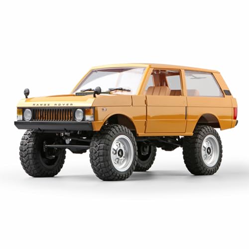 WANENGEDIY 2.4 G RC Auto 1/12 Maßstab 4WD Off-Road Crawler Auto 7,2 KM/H Rennauto Spielzeugmodell Geeignet für Erwachsene und Teenager Geschenke für RC-Modell-Liebhaber (RTR-Version/Gelb) von WANENGEDIY