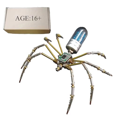 WANENGEDIY 3D Circuit-Spider DIY Assembly Model Kit, Steampunk Mechanisches Insektenmodell, Weihnachten Metall Insektenmodell für Erwachsene, Mechanisches Puzzle - 90 Teile WANENGEDIY 3D Circuit-Spider DIY Assembly Model Kit, Steampunk Mechanisches Insektenmodell, Weihnachten Metall Insektenmodell für Erwachsene, Mechanisches Puzzle - 90 Teile von WANENGEDIY