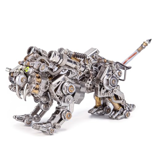 WANENGEDIY 3D Metall Puzzle Bengalischer Tiger mit LED-Leuchten, 700+ Teile DIY-Montage Steampunk 3D Mechanische Puzzle Tiere Modellbausatz mit Werkzeugen, Wohndeko Adventskalender 2025 Geschenke WANENGEDIY 3D Metall Puzzle Bengalischer Tiger mit LED-Leuchten, 700+ Teile DIY-Montage Steampunk 3D Mechanische Puzzle Tiere Modellbausatz mit Werkzeugen, Wohndeko Adventskalender 2025 Geschenke von WANENGEDIY