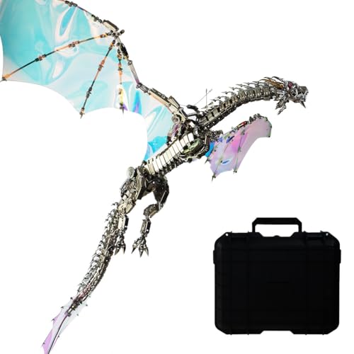 WANENGEDIY 3D Metall Puzzle Blutrünstiger Aurora-Drache, 3000+ Teile DIY-Montage Steampunk 3D Mechanische Puzzle mit beweglichen Gelenken, Adventskalender 2025 Geschenke für Männer Frauen WANENGEDIY 3D Metall Puzzle Blutrünstiger Aurora-Drache, 3000+ Teile DIY-Montage Steampunk 3D Mechanische Puzzle mit beweglichen Gelenken, Adventskalender 2025 Geschenke für Männer Frauen von WANENGEDIY